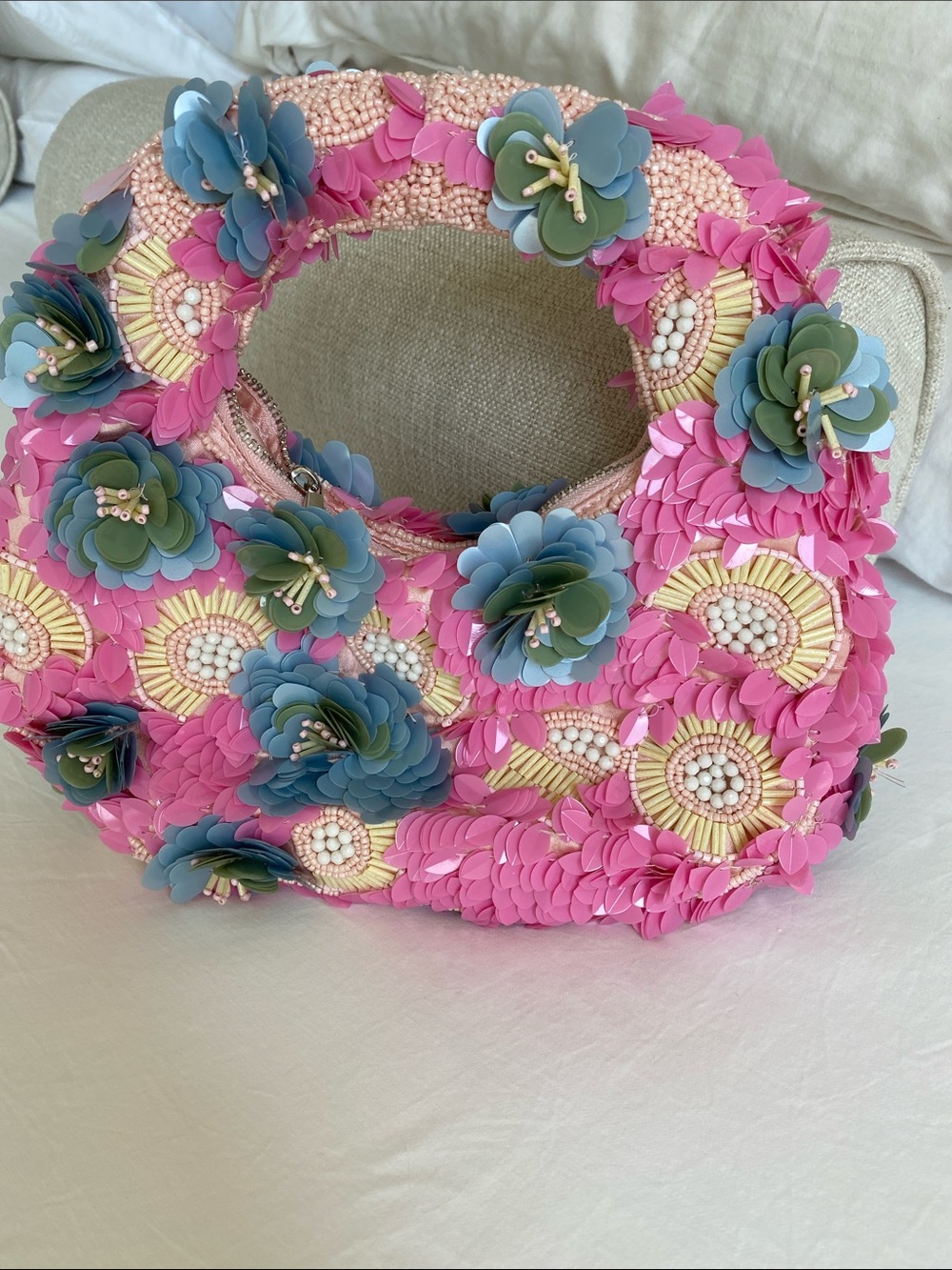 NWOT beaded mini bag
